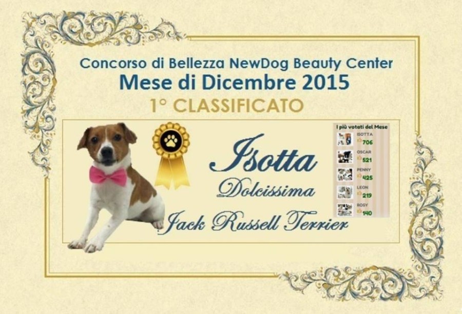 ISOTTA Vincitrice Concorso Dicembre 2015